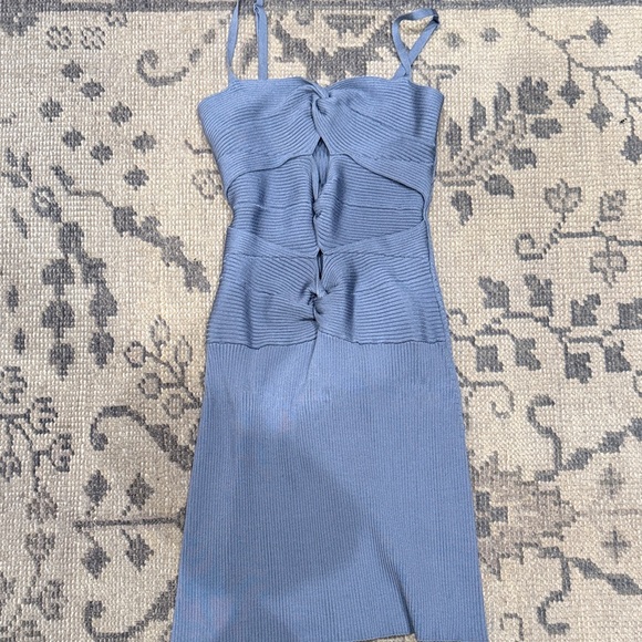 Cult Gaia Blue Cut-Out Mini Dress - Picture 2 of 3